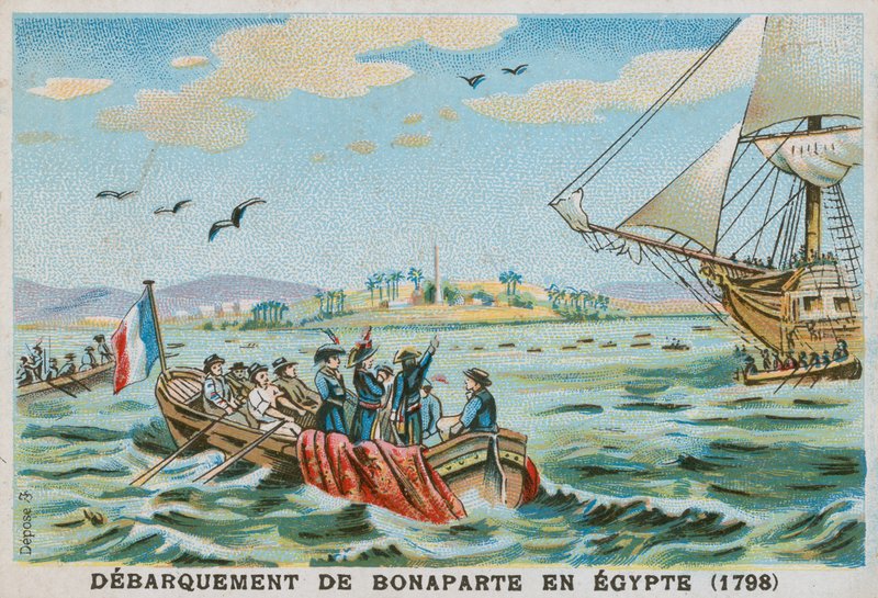 Napoleonin maihinnousu Egyptissä, 1798 tekijältä French School