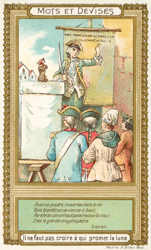 Älä usko kuka lupaa kuun (chromolitho) tekijältä French School