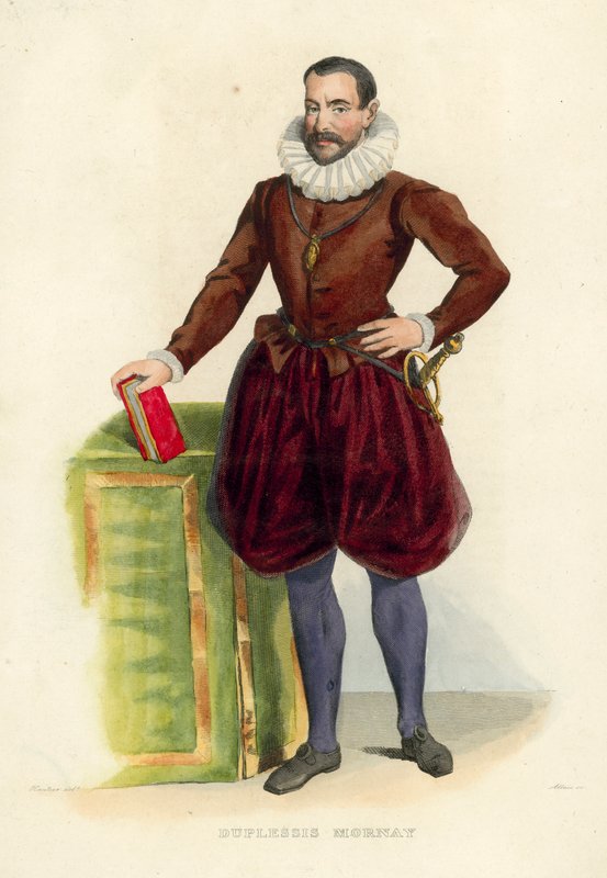 Duplessis Mornay (värillinen kaiverrus) tekijältä French School