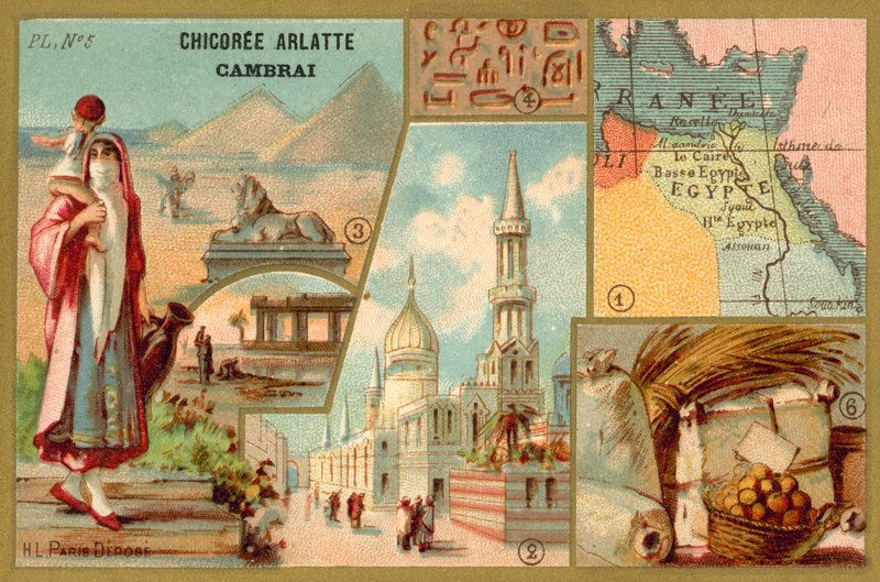 Egypti (chromolitho) tekijältä French School