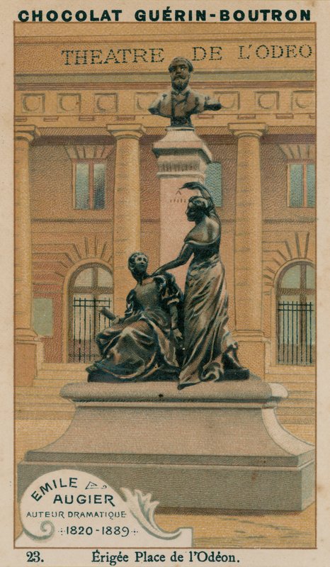 Emile Augier, näytelmäkirjailija, 1820-1889, Erigee Place de l