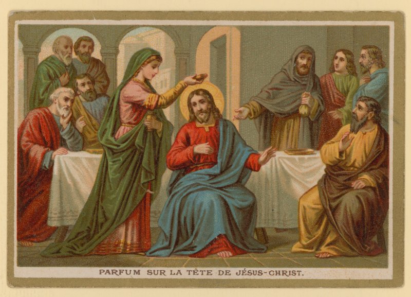 Jakso Jeesuksen Kristuksen elämässä (kromoliittinen) (chromolitho) tekijältä French School