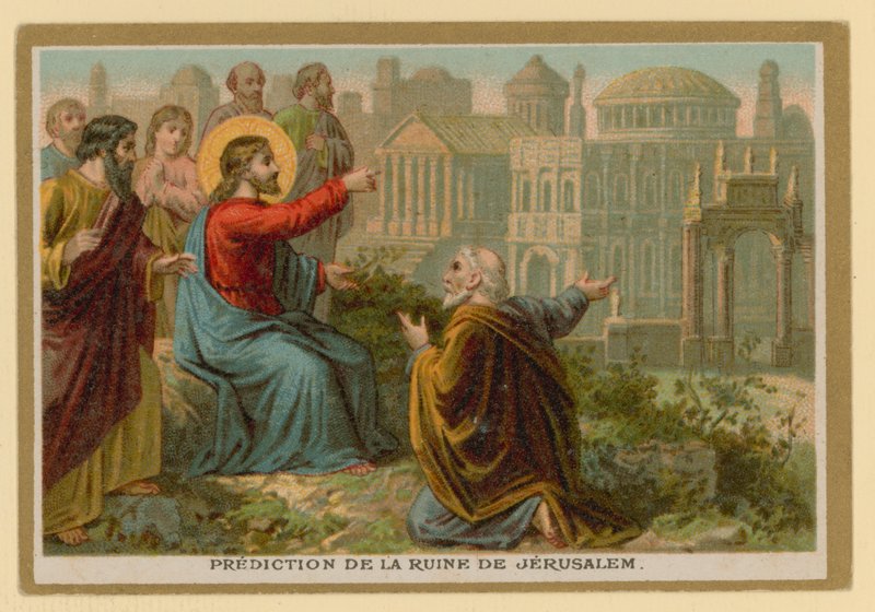 Jakso Jeesuksen Kristuksen elämässä (kromoliittinen) (chromolitho) tekijältä French School