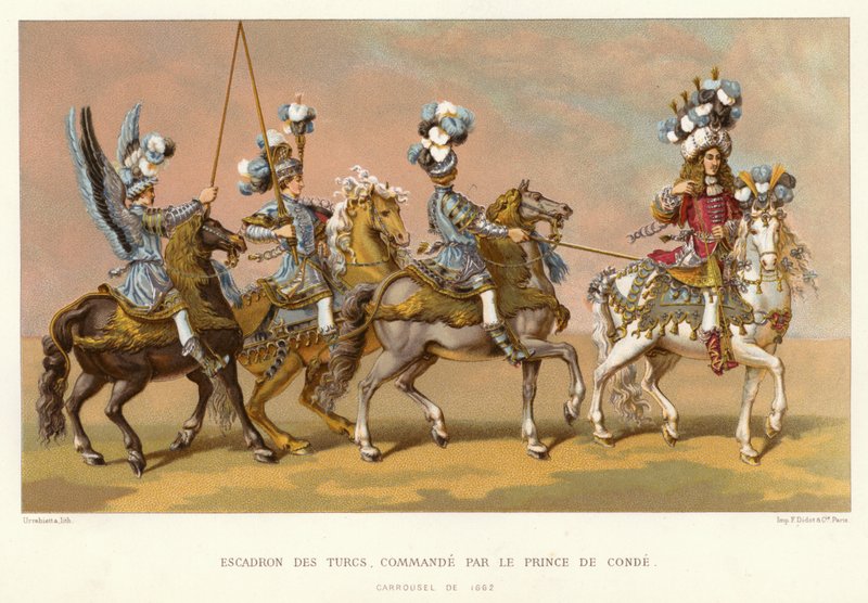 Turkkilaisten laivue, prinssi de Conden komentaja (chromolitho) tekijältä French School