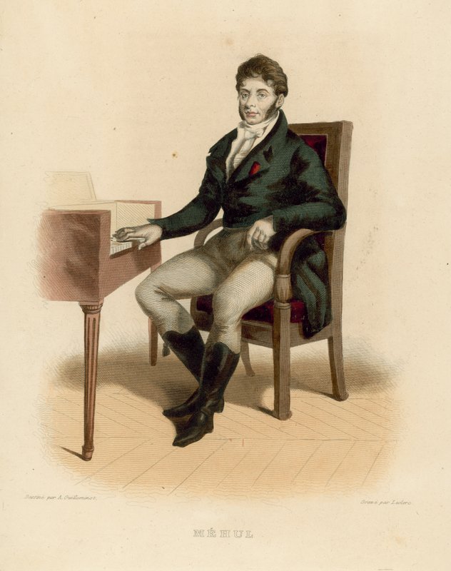 Etienne-Nicolas Mehul (värillinen kaiverrus) tekijältä French School