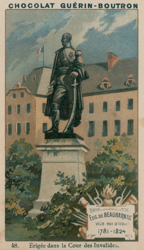 Eug de Beauharnais, Italian varakuningas, 1781-1824, pystytetty Cour des Invalidesille tekijältä French School