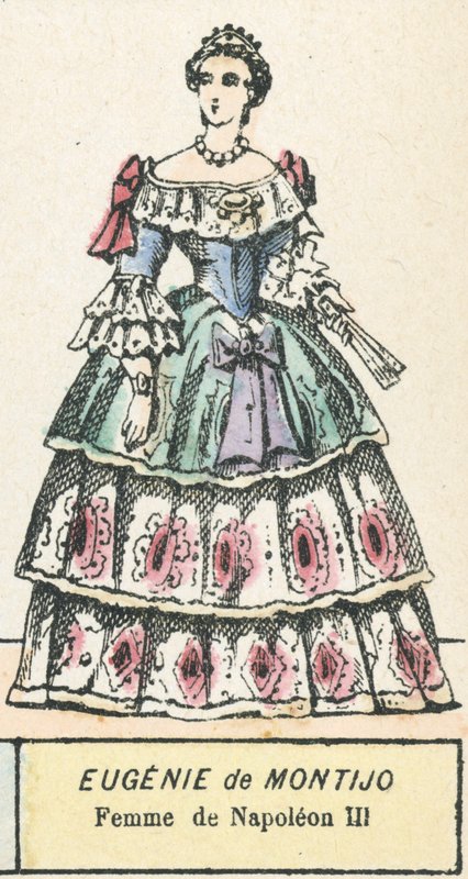 Eugenie de Montijo, Napoleon III:n vaimo (värillinen kaiverrus) tekijältä French School