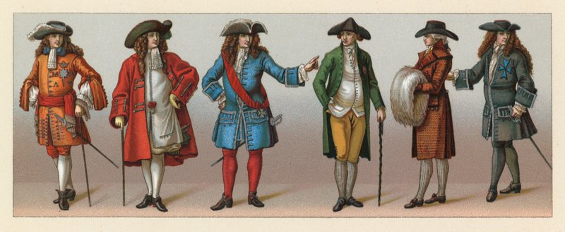 Eurooppa XVII-XVIII vuosisadan puku tekijältä French School