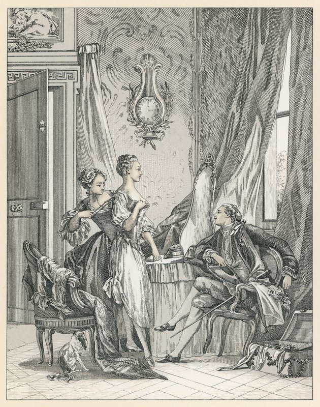 Eurooppa XVIII vuosisadan puku tekijältä French School