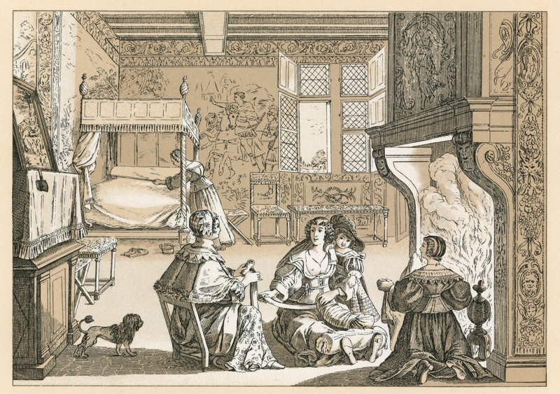 Eurooppa XVII vuosisadan puku tekijältä French School