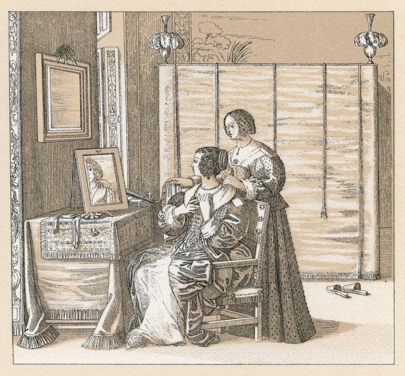 Eurooppa XVII vuosisadan puku tekijältä French School
