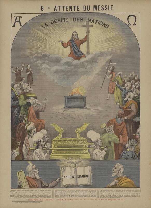 Messiaan odotus (väri litho) tekijältä French School