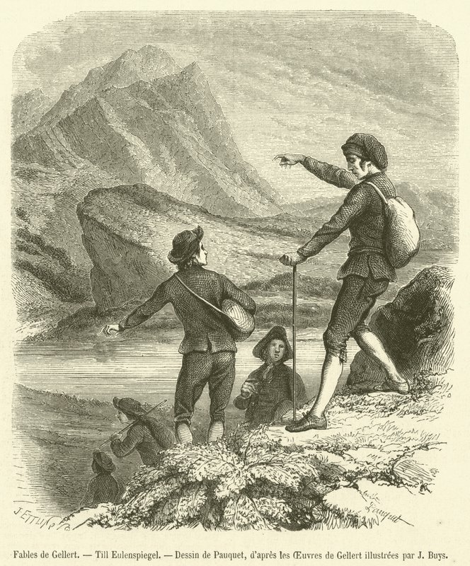 Fables de Gellert, Till Eulenspiegel (kaiverrus) tekijältä French School