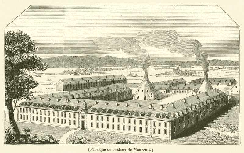 Moncenis-kidetehdas (kaiverrus) tekijältä French School