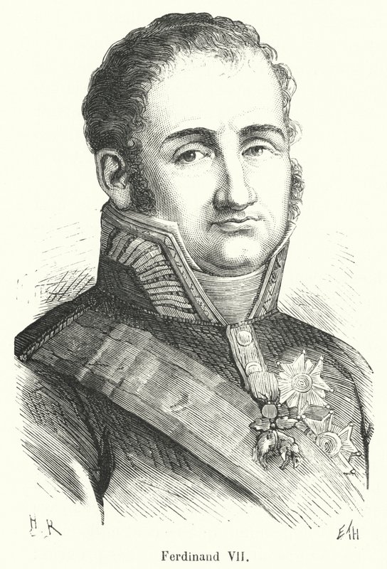 Ferdinand VII (kaiverrus) tekijältä French School