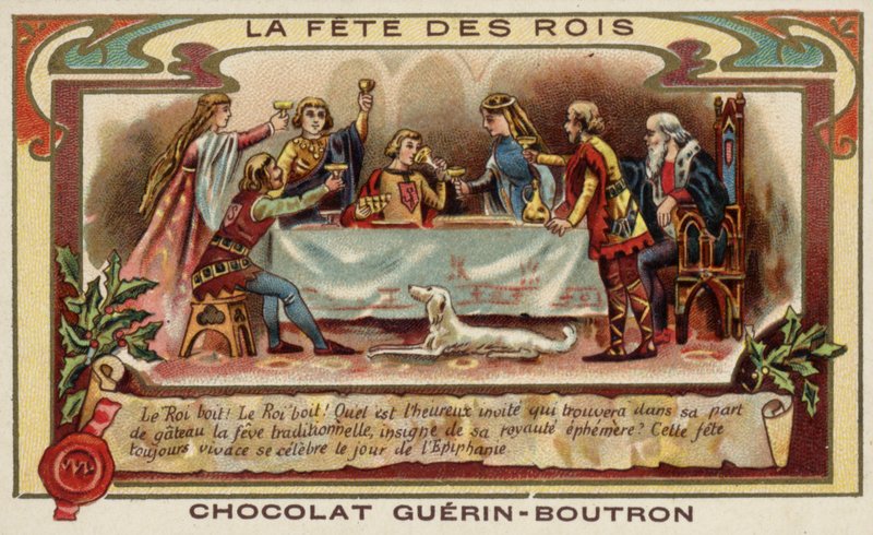 Kuninkaiden festivaali (chromolitho) tekijältä French School