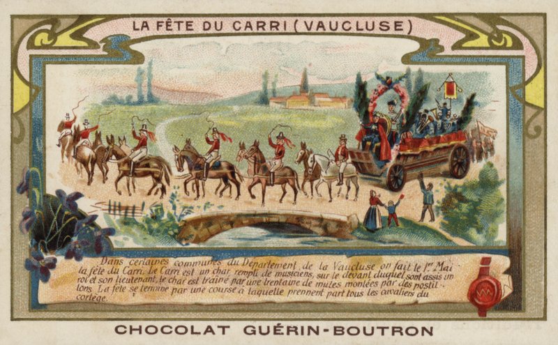 Carrin festivaali, Vaucluse, Ranska (chromolitho) tekijältä French School