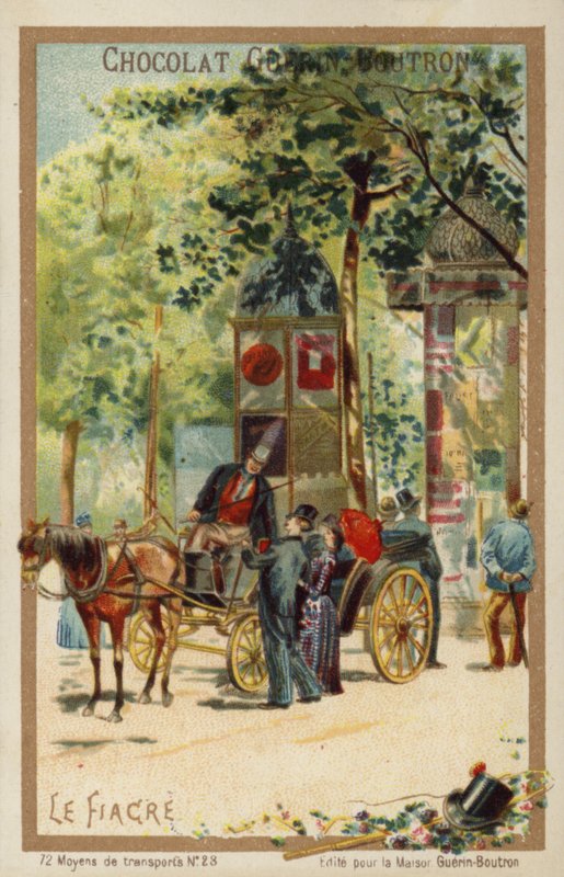 Fiacre (chromolitho) tekijältä French School