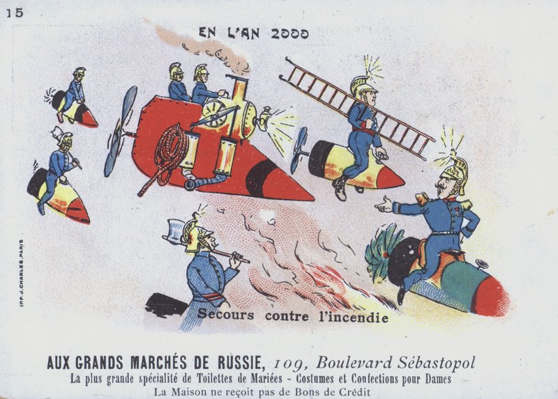 Palontorjunta vuonna 2000 (väri litho) tekijältä French School