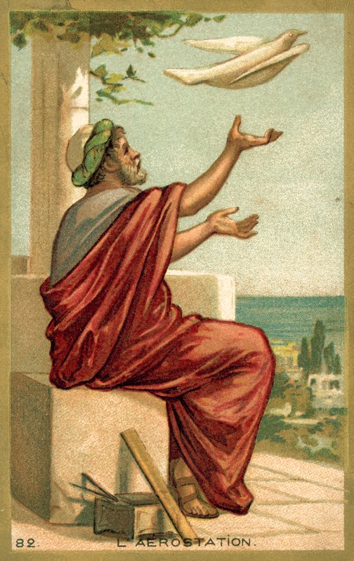 Lento (chromolitho) tekijältä French School