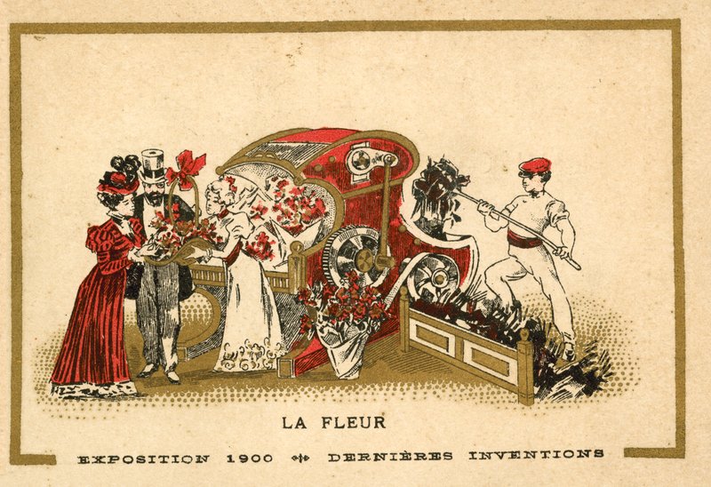 Kukat (chromolitho) tekijältä French School