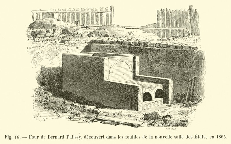 Bernard Palissyn neljä, löydetty uuden Salle des Etatsin kaivauksissa vuonna 1865 tekijältä French School