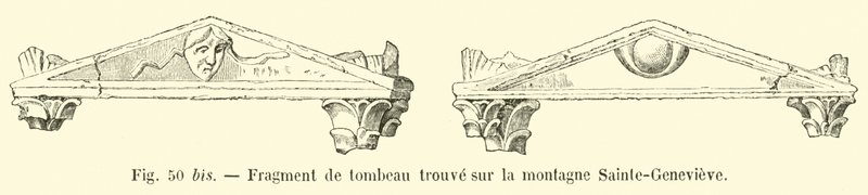 Sainte-Genevieve-vuorelta löydetty haudanpala tekijältä French School