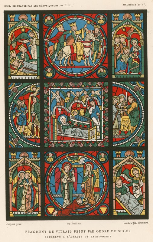 Sugarin tilauksesta maalattu lasimaalaus tekijältä French School