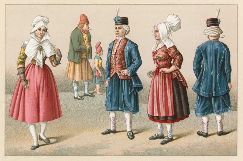 Ranskan XIX vuosisadan puku tekijältä French School