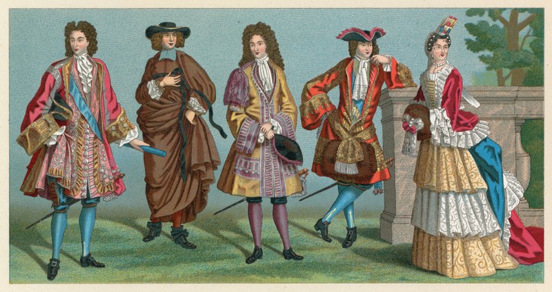 Ranskan XVII-XVIII vuosisadan puku tekijältä French School