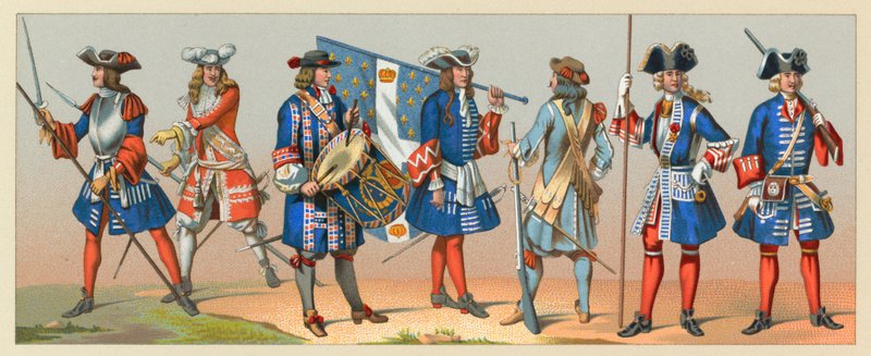 Ranskan XVII-XVIII vuosisadan puku tekijältä French School