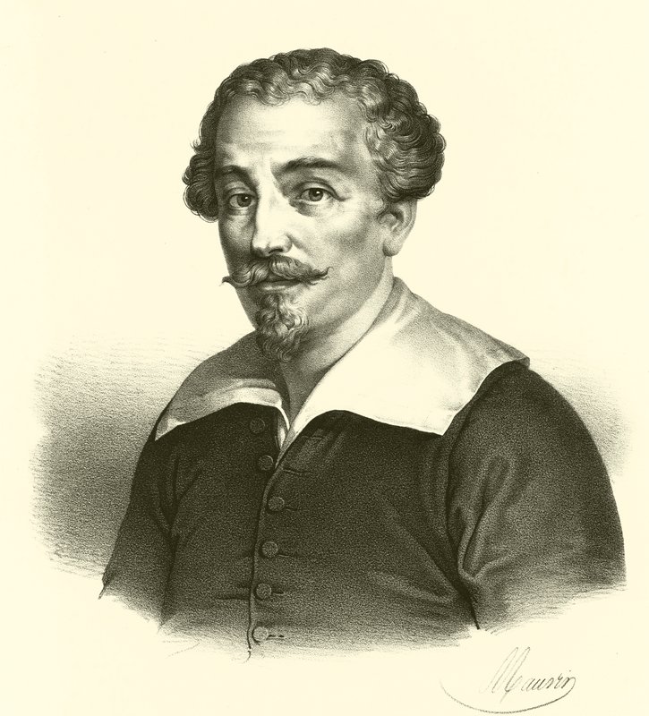 Francesco Albani tai Albano, muotokuva (kaiverrus) tekijältä French School