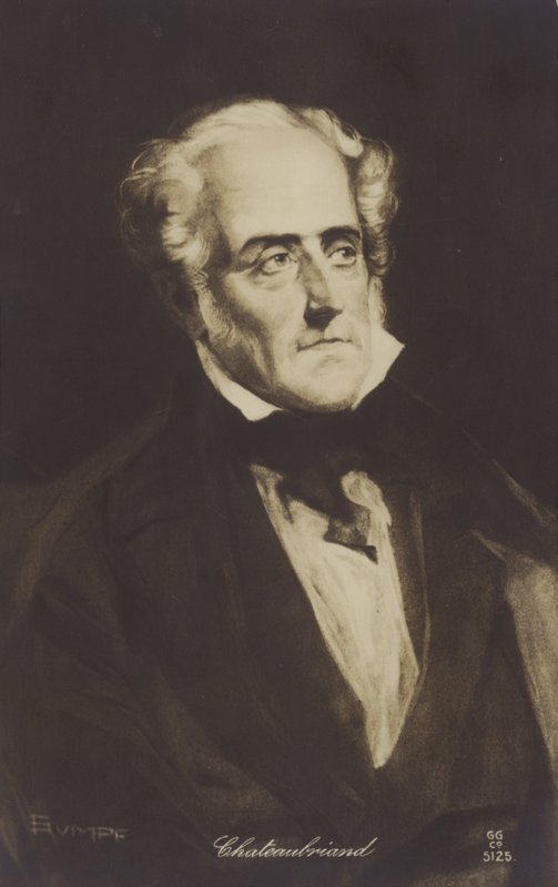 Francois-Rene de Chateaubriand (1768-1848), ranskalainen kirjailija, poliitikko ja historioitsija tekijältä French School