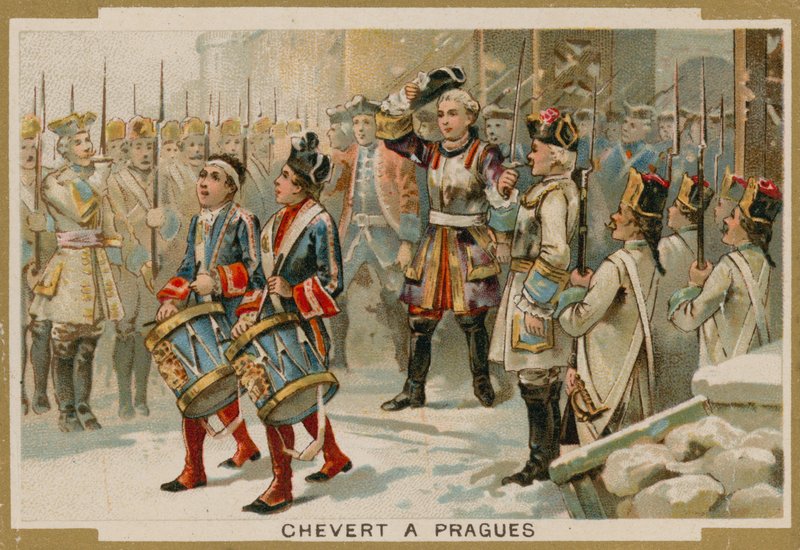 Francois de Chevert, ranskalainen kenraali Prahan piirityksessä 1741 tekijältä French School
