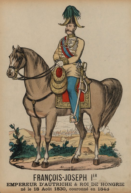 Franz Joseph I, Itävallan keisari ja Unkarin kuningas (värikaiverrus) tekijältä French School