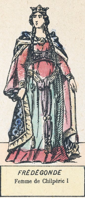 Fredegonde, Femme de Chilperic I (värikaiverrus) tekijältä French School