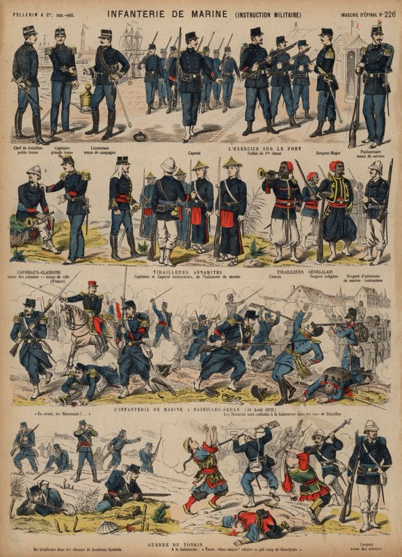 French Marines (värillinen kaiverrus) tekijältä French School