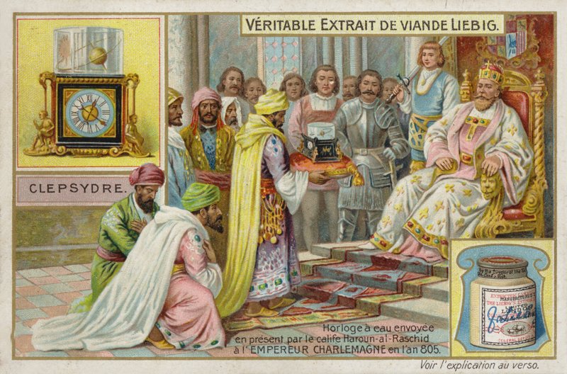 Ranskalainen lihauute (Bouillon), keisari Kaarle tekijältä French School