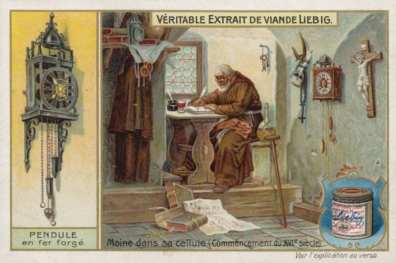 Ranskalainen lihauute (Bouillon), munkki vankilassa tekijältä French School