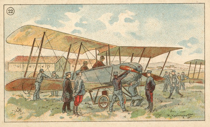 Ranskan armeijan kaksitaso (chromolitho) tekijältä French School