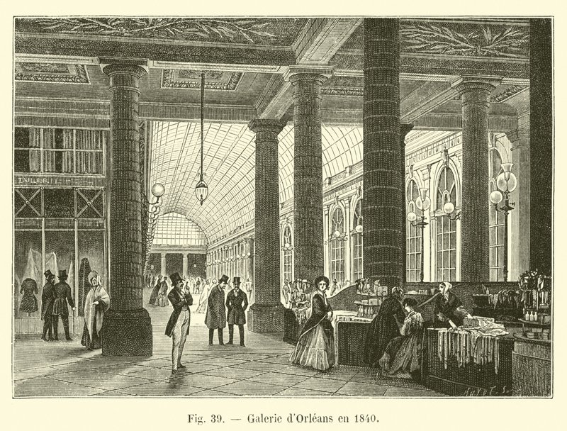 Galerie dOrleans vuonna 1840 tekijältä French School