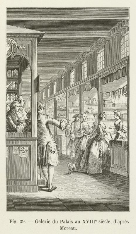Palatsin galleria 1700-luvulla Moreaun jälkeen tekijältä French School