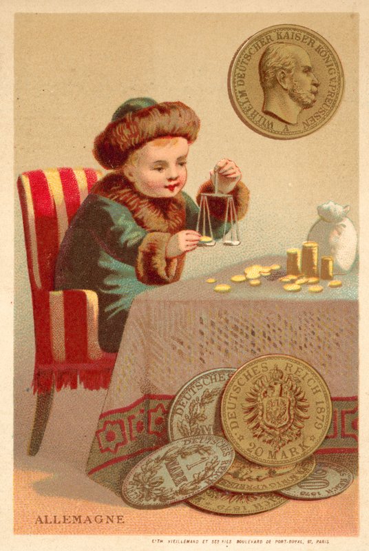 Saksa (chromolitho) tekijältä French School