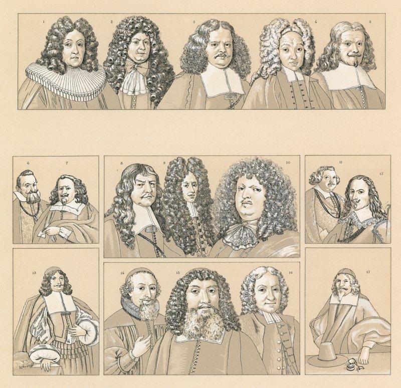 Saksa XVII-XVIII vuosisadan puku tekijältä French School