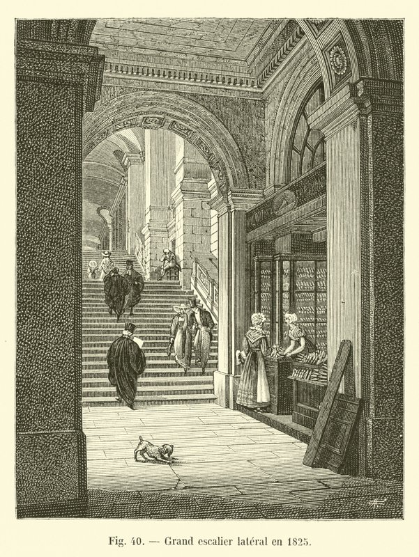 Suuri sivuportaikko vuodelta 1825 tekijältä French School