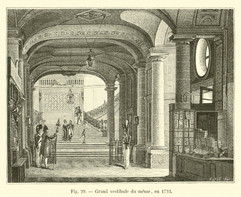 Meemin suuri eteinen, vuonna 1723 tekijältä French School