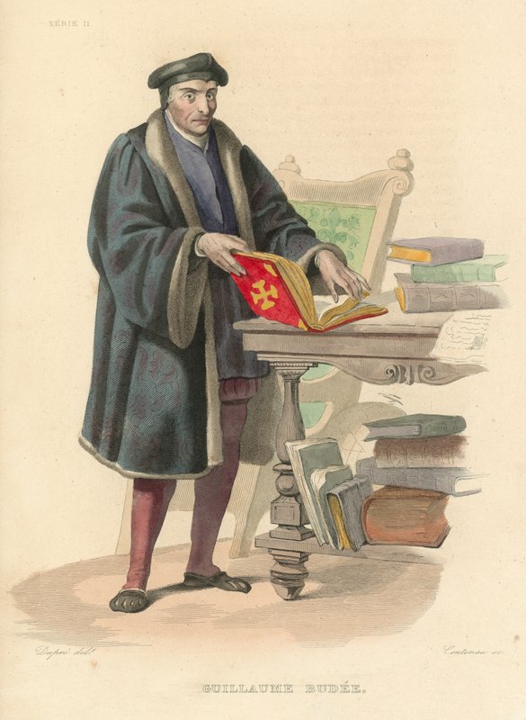 Guillaume Budee (värillinen kaiverrus) tekijältä French School