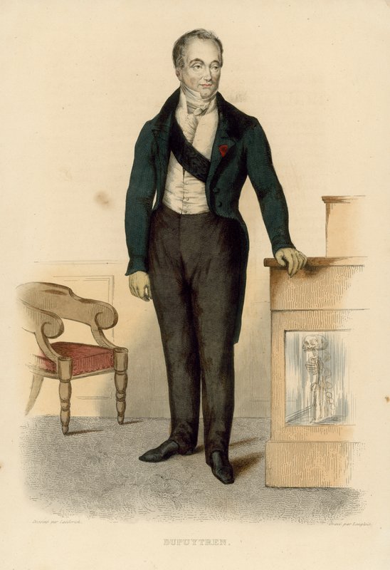 Guillaume Dupuytren (värillinen kaiverrus) tekijältä French School