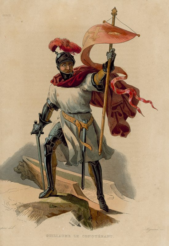 Guillaume le Conquerant (värillinen kaiverrus) tekijältä French School