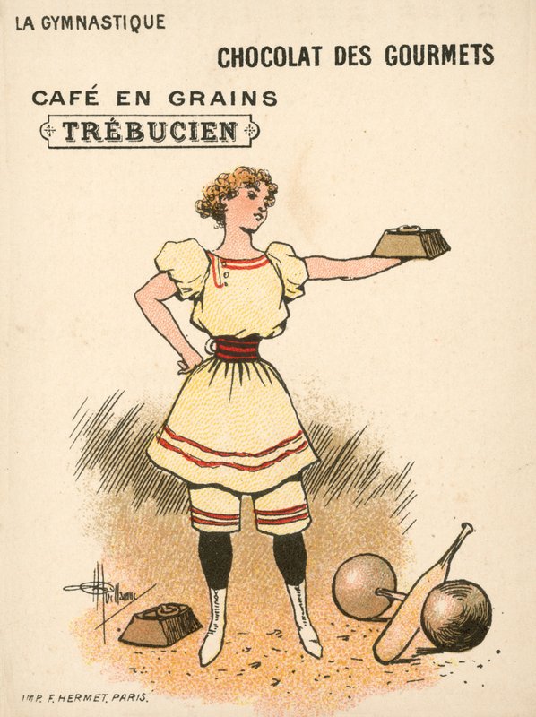 Voimistelu (chromolitho) tekijältä French School